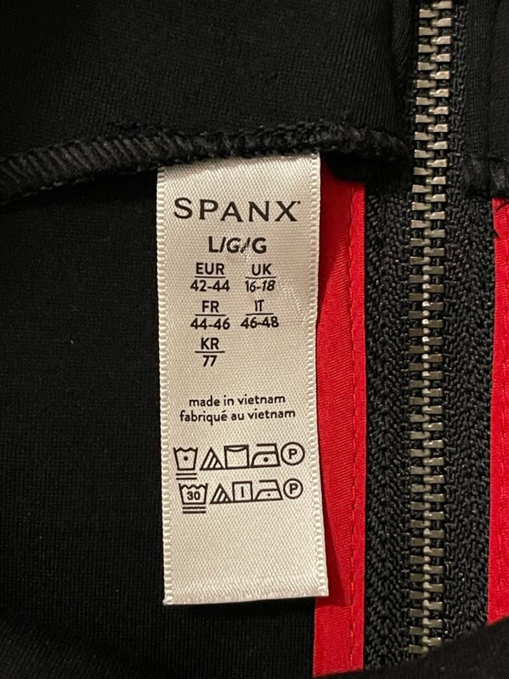 Spanx Size L The Perfect Fit & Flare Black Ponte Sleeveless skater Dress 20381R - Picture 6 of 10